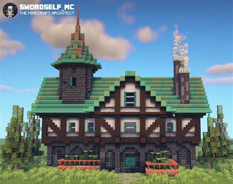 tudor style house minecraft